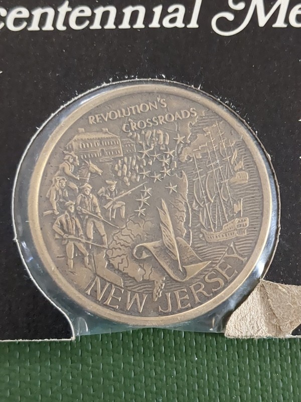 1776-1976 Official American Revolution Bicentennial Antique Bronze Medal