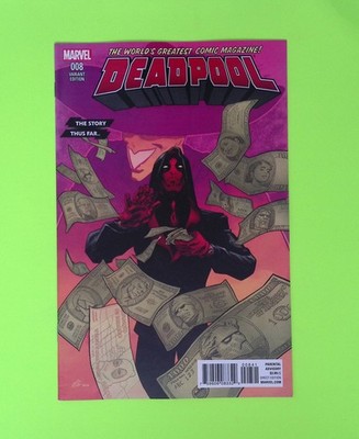 Deadpool #8d Vol. 6 2016 Marvel Comics Variant High Grade Comic Book X266-231