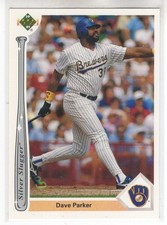 1991 UD UPPER DECK DAVE PARKER SILVER SLUGGER INSERT #14