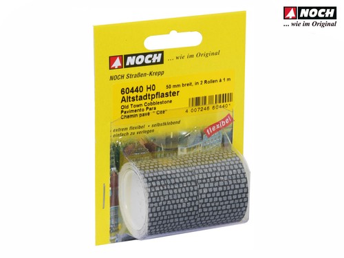 NOCH 60440 escala H0 pavimento casco antiguo, 100 x 5 cm (dividido en 2 rollos) | Condition: Neu