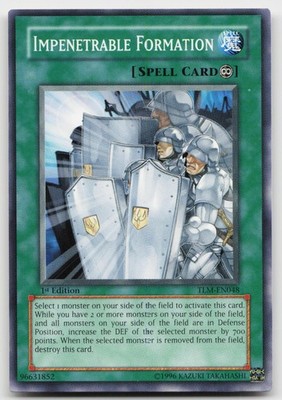Impenetrable Formation TLM-EN048 The Lost Millennium Yu-Gi-Oh 1st Edition NM