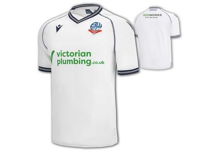 Bolton Wanderers Heimtrikot 23 24 Macron BWFC Home Shirt Trotters Jersey M - 3XL