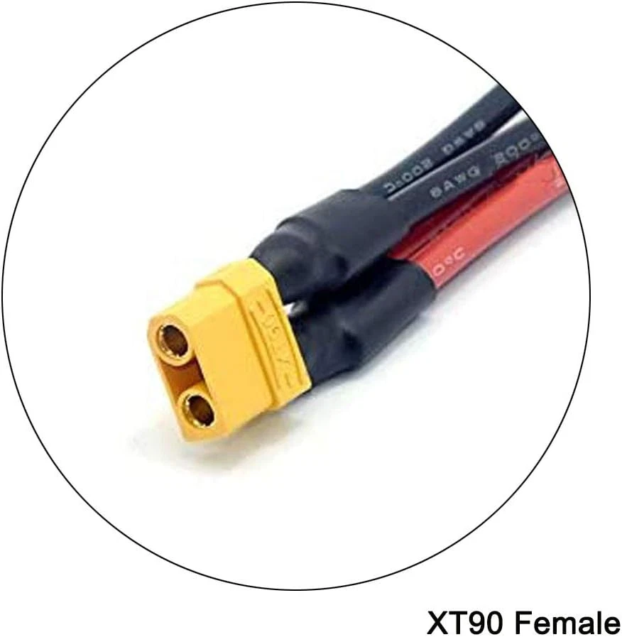 2Pcs XT90 Plug Parallel Battery Connector Cable XT90 Connector Style Parallel Y- - Image 3 of 4