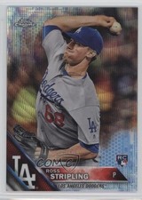 2016 Topps Chrome Blue Wave Refractor 35/75 Ross Stripling #93 v6h