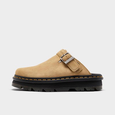 Womens Dr. Martens Zebzag Suede Slingback Mule Sandals Savannah Tan 31737439 439