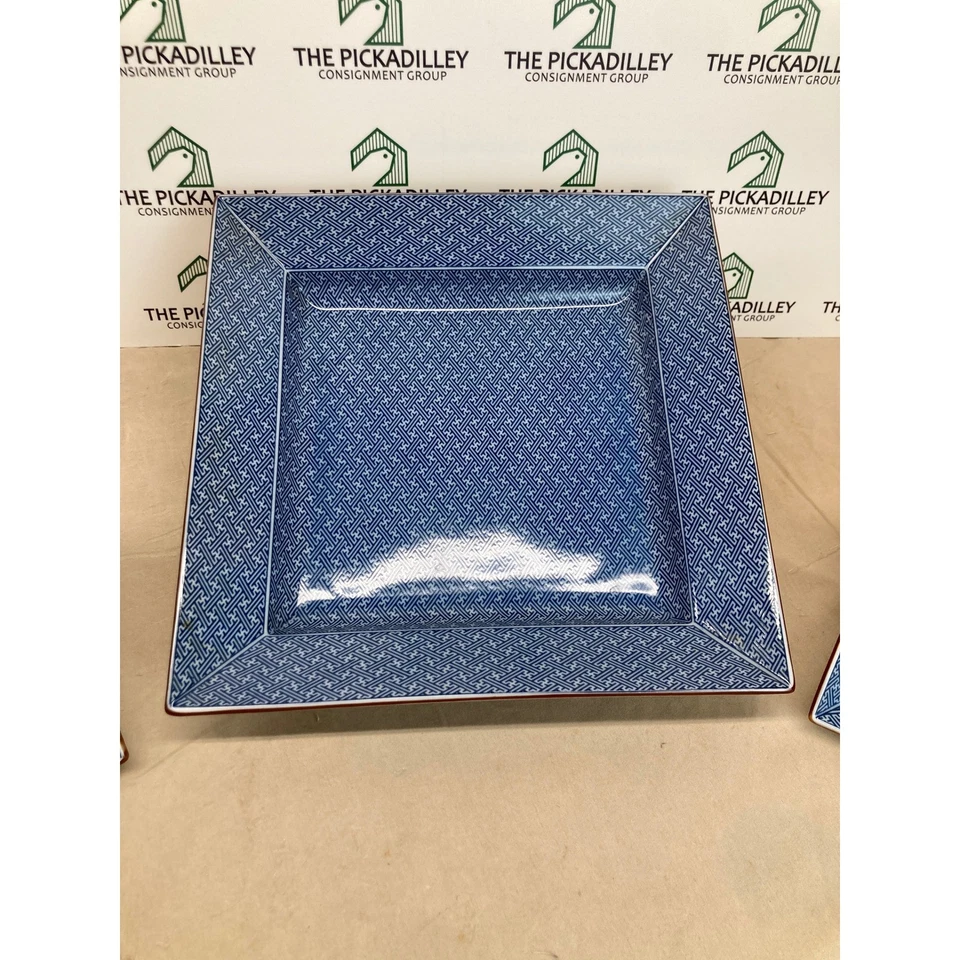 Fitz and Floyd Square Serving Dishes, Set of 3, 1978 FF MCM Pattern - Image 3 of 4