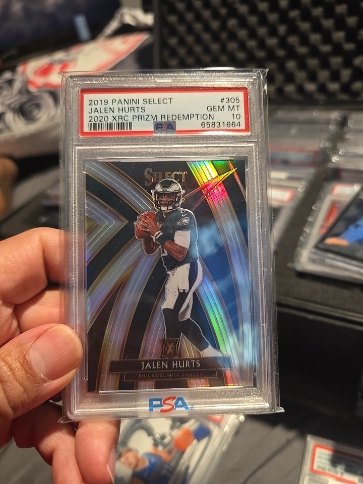 Jalen Hurts PSA 10 2019 Panini Select XRC Redemption Rookie RC 2020 Eagles SSP