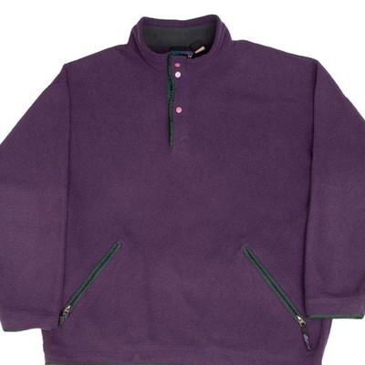 VINTAGE PATAGONIA SYNCHILLA SNAP T PURPLE 1990S FLEECE PULLOVER