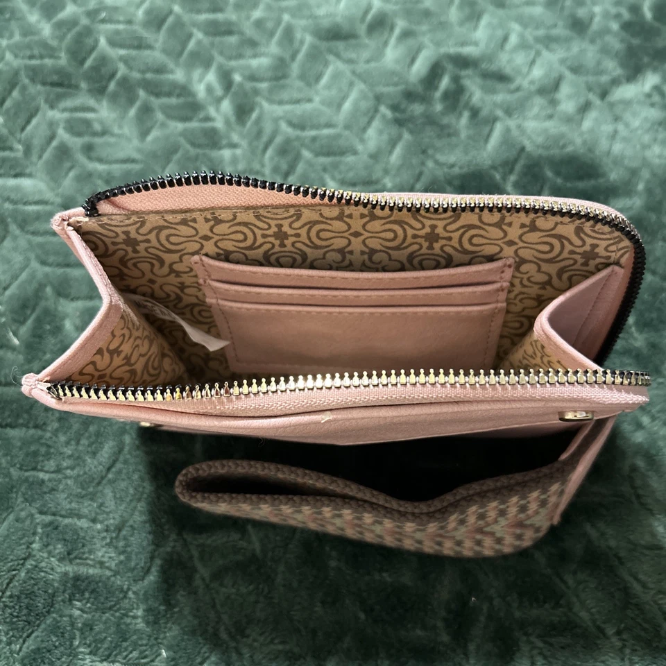 Redemoinhos femininos pequenos rosa de pulso marrom/bege - Imagem 3 de 3