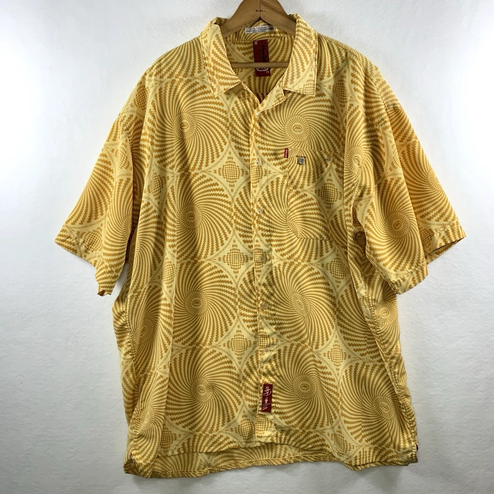 Vintage ECKO Unltd Mens Psychedelic Button Up Shirt Sz XXL Streetwear Y2K Korea - Image 3 of 4