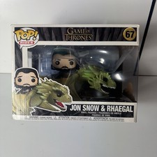 Funko POP Rides TV Juego de Tronos Jon Snow con Figura Rhaegal #67