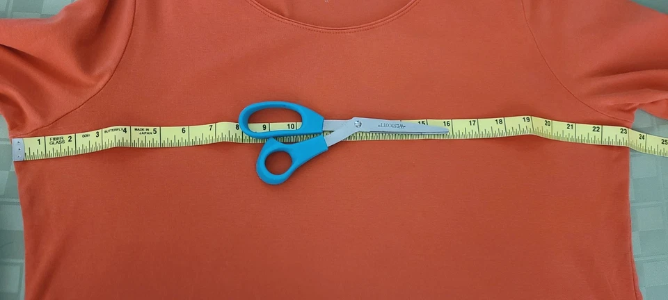 Camiseta J Jill Naranja Pima Algodón Cuello en V Manga Larga Otoño Halloween Talla XL Foto 4 de 4