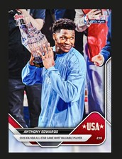 2025-26 TOPPS NOW NBA 177 ANTHONY EDWARDS ALL STAR GAME MVP IN HAND