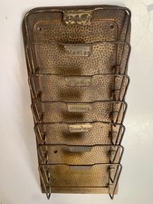 Vintage Zeitungshalter Wandmontage Zeitungen Art Deco Metall Wochentage Zeitung