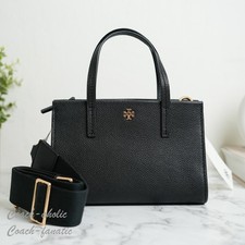 Tory Burch Blake Mini Tote Leather Crossbody In Black NWT