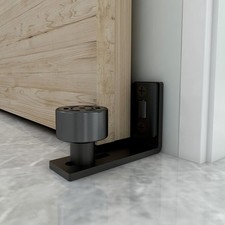 Sliding Barn Door Floor Guide Adjustable Wall Mounted Bottom Double Rollers G...
