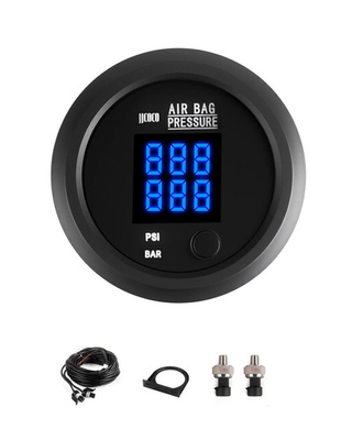 #ad #ad JJCOCO Air Pressure Gauge Dual Display Suspension Dua Display Blue $53.12