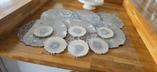 Resin 6 Coasters 6 Placemats Silver