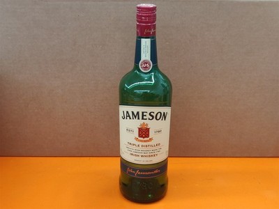       *Empty* 1L Jameson Irish Whiskey Green Glass Craft/Décor Bottle