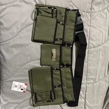 NF Army Green Canvas Adjustable Waist Tool Belt Heavy Duty New