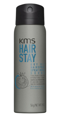 KMS Hair Stay  Dry Oil Hairspray  Travel size -  1.9 Fl oz / 56g