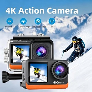 4K Action Camera WiFi Dual Screen EIS Anti Shake 30M Waterproof Sports Cam USA