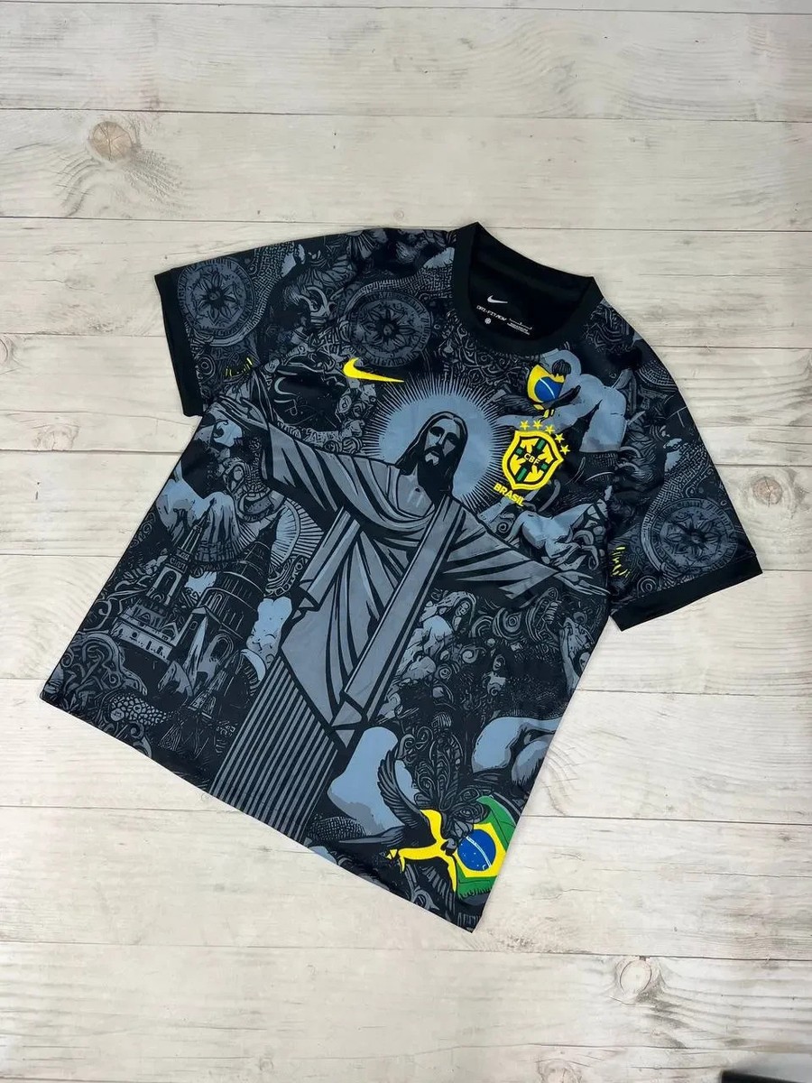 Nike Brazil 2024 Jesus Christ Football Shirt Soccer Jersey Men
