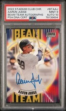Aaron Judge 25/25 Auto Beam Team 2022 Stadium Club Chrome PSA 9 AUTO 10 POP 3