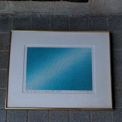 [DDP] MASAHIRO KASAI ''Le Vent a La'' Silkscreen Signed Framed 34/50 1990
