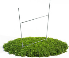 50-Pack 10"X24" H-Frame Yard Sign Stakes   Heavy-Duty 9-Gauge Galvanized Steel S