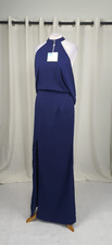 Missguided Cowl Back Maxi Dress Navy UK 8 LN061 NN 09
