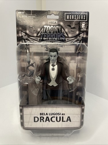 NECA Toony Terrors Silver Screen Dracula Bela Lugosi new sealed black & white as - Picture 1 of 11