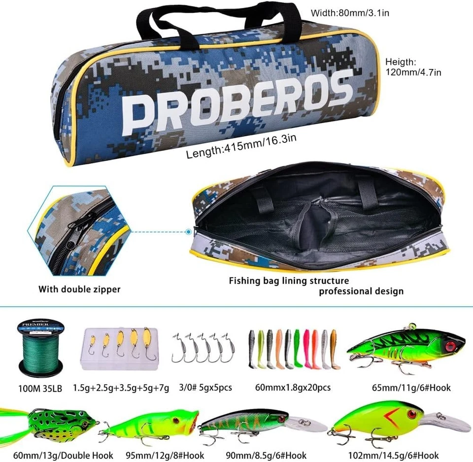 Fishing Rod and Reel Combo, 6.9ft Carbon Fiber Telescopic Fishing Pole with Spin - Image 4 of 4