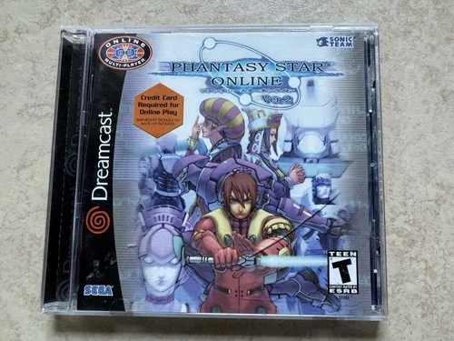 Phantasy Star Online Ver. 2 (Sega Dreamcast, 2001) CIB Complete