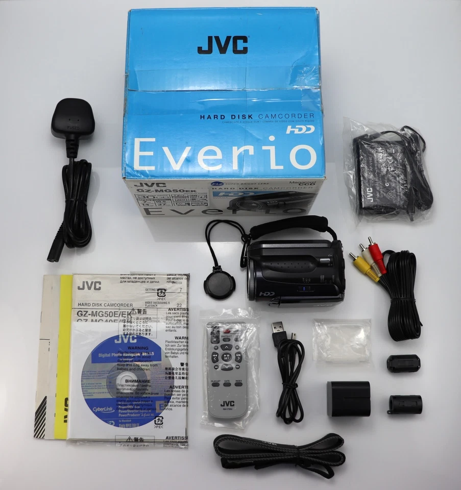 JVC EVERIO GZ-MG50EK CAMCORDER BOXED 30GB HDD HARD DISC DRIVE VIDEO CAMERA - Image 3 of 4