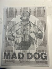 Mad Dog Vachon AWA Wrestling Iron On T-Shirt Transfer Unused 10.5x8 1976