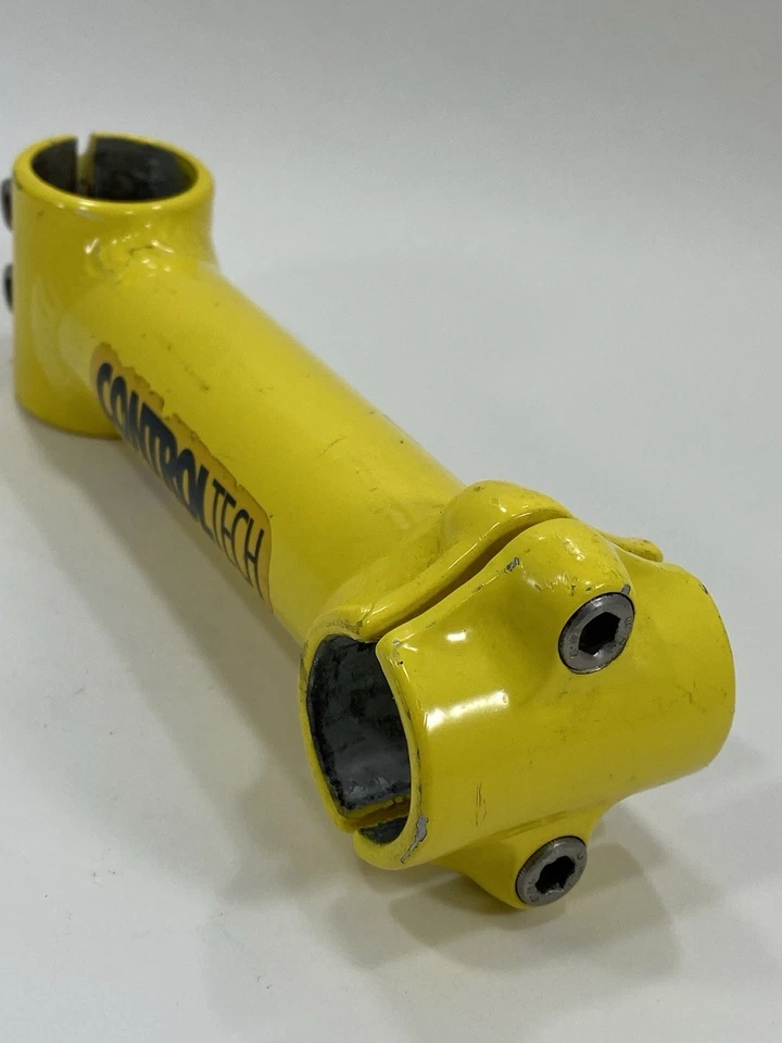 Vintage Control Tech Stem Yellow 1 1/8 in Threadless USA 135mm 25.4mm 90’s MTB - Image 3 of 4