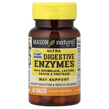 Plant-Based Ultra Digestive Enzymes, 60 Tablets