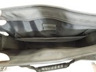 Unused Black Vinyl Briefcase Laptop Messenger Bag Shoulder Strap Multi Pocket — photo 3
