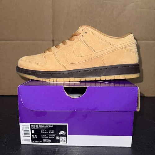 Nike Dunk Low Pro SB “Wheat Mocha” Brand New BQ6817-204 Size 8M