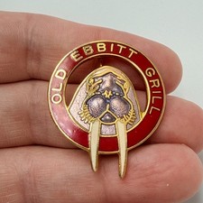 1984 Old Ebbitt Grill Lapel Pin Washington DC Walrus Enamel William Spear