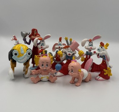Vintage Who Framed Roger Rabbit Figure Lot Jessica Rabbit Baby Herman Toys