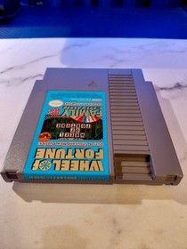 Wheel of Fortune - Family Edition (Nintendo NES, 1990) Game Cartridge & Manual