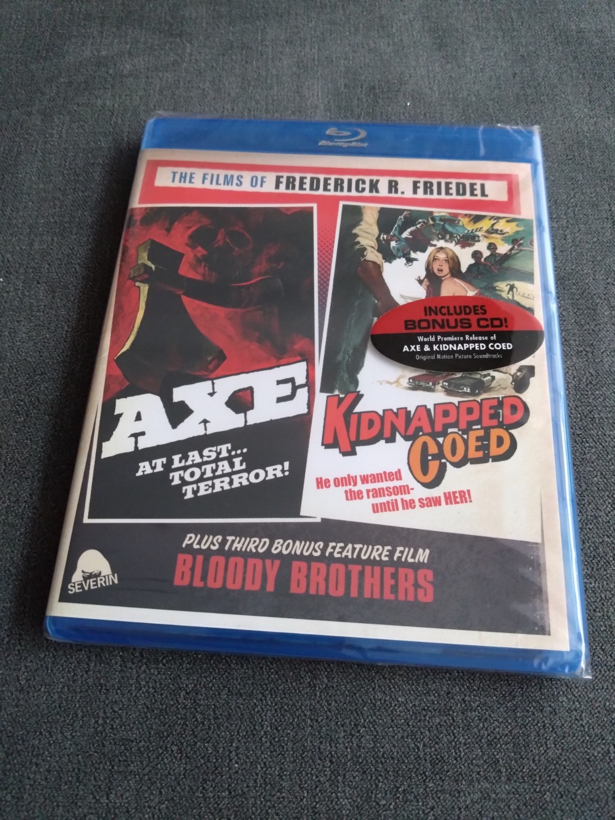 AXE / KIDNAPPED COED - Severin Blu Ray - REGIONS ABC