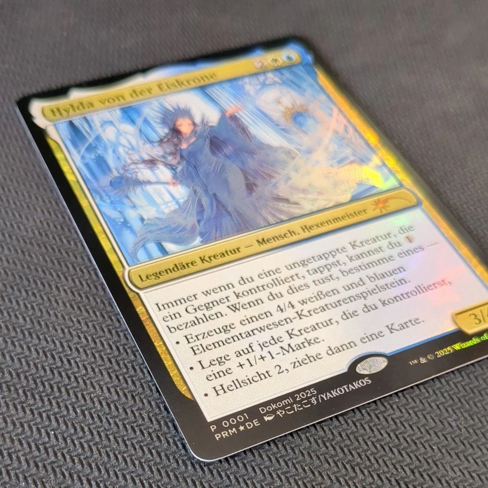 MTG Hylda of Icy Crown/Hylda von der Eiskrone Promo Foil German Language TCG F/S - Image 3 of 4