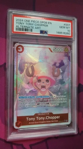Tony Tony Chopper Alt Art OP08-007 2024 One Piece PSA 10