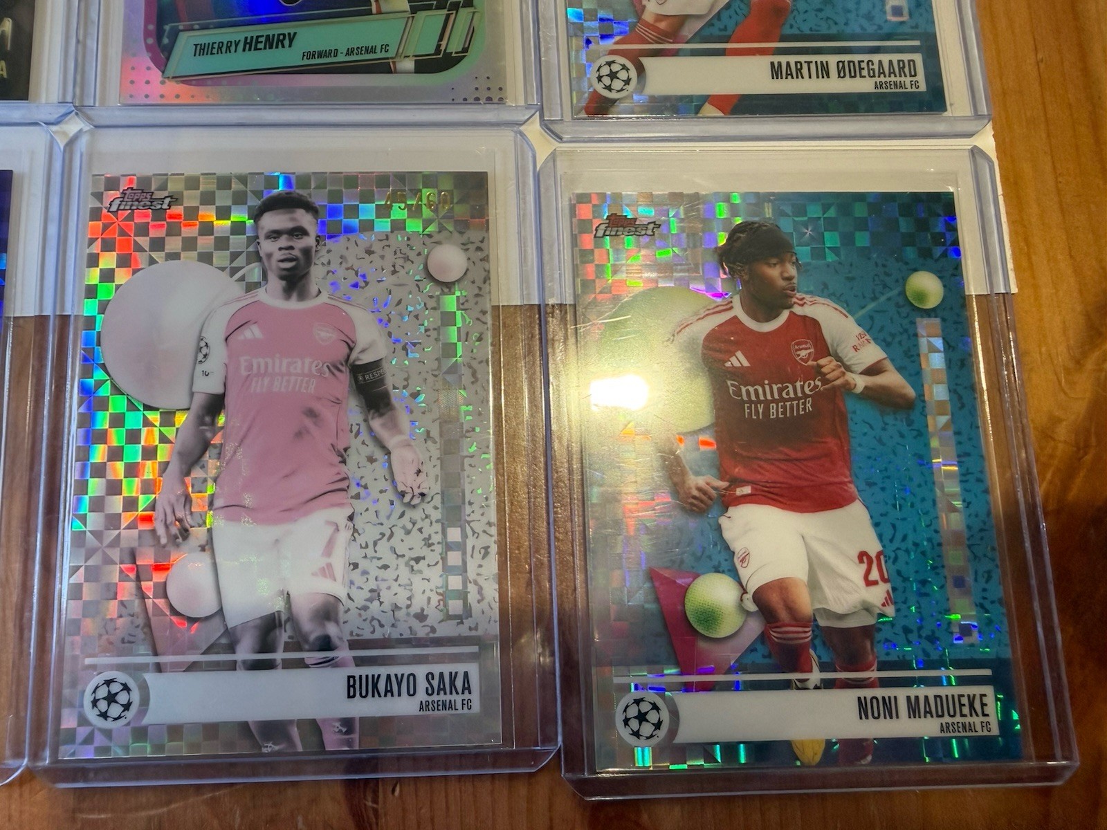 2026 Topps Finest UEFA Champions League - Arsenal FC (12) Card Lot! view 3