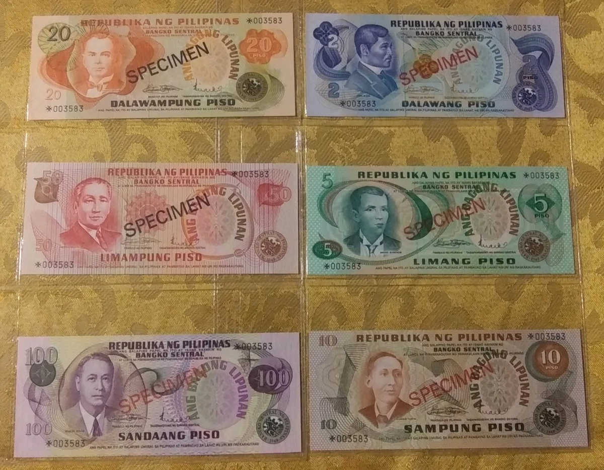 Philippine Paper Money Specimens for sale | eBay