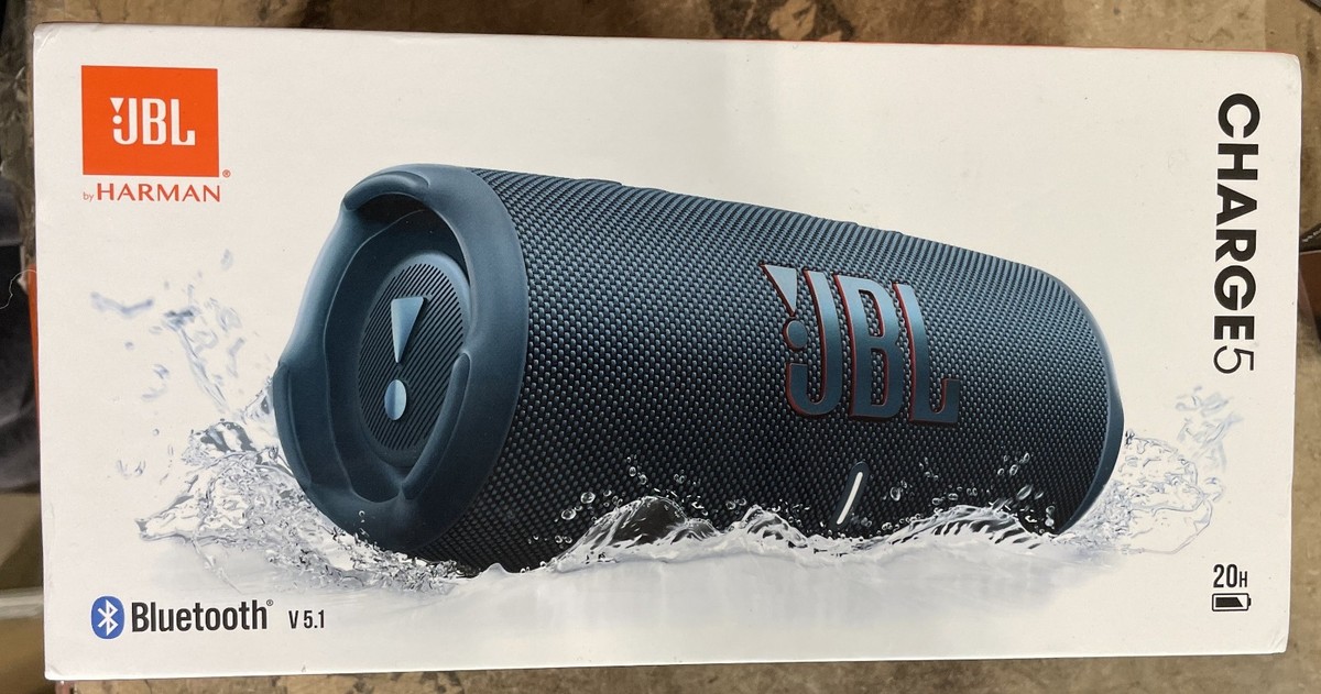 JBL CHARGE 5 Portable IP67 Waterproof Bluetooth Speaker - Blue