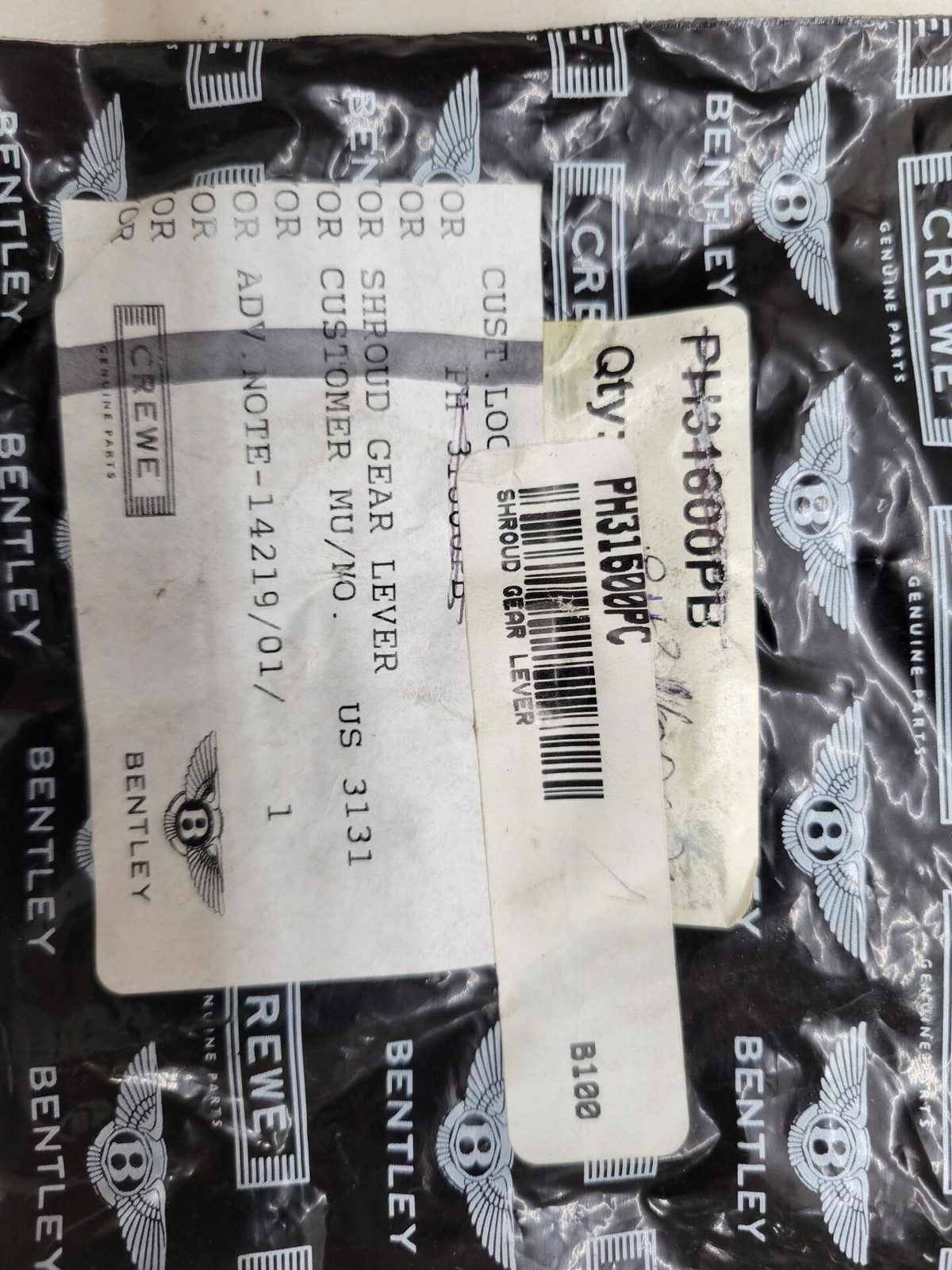 Rolls Royce / Bentley Shroud Gear Lever PH31600PC